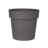 VASO PLASTICO CINZENTO 18 CM DIAM