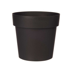 MACETA PLASTICO ANTRACITA 18CM DIAM