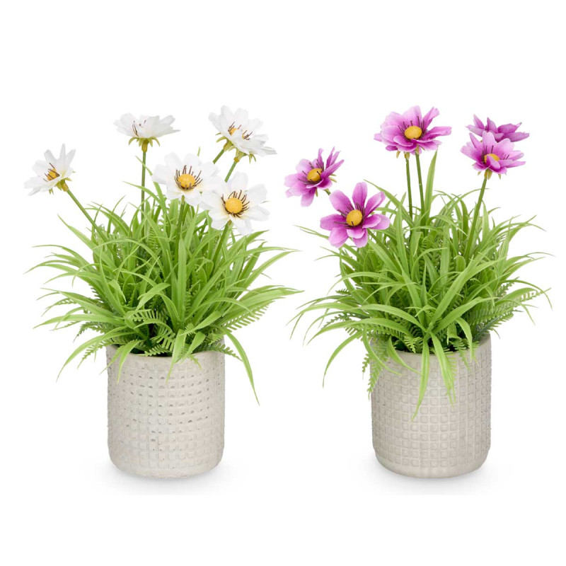 VASO CIMENTO QUADRADO FLORES SORT 4