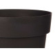 POT EN PLASTIQUE ANTHRACITE  18CM DIAM
