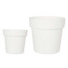 VASO PLASTICA BIANCO 20CM DIAM