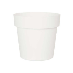 MACETA PLASTICO BLANCA 20CM DIAM