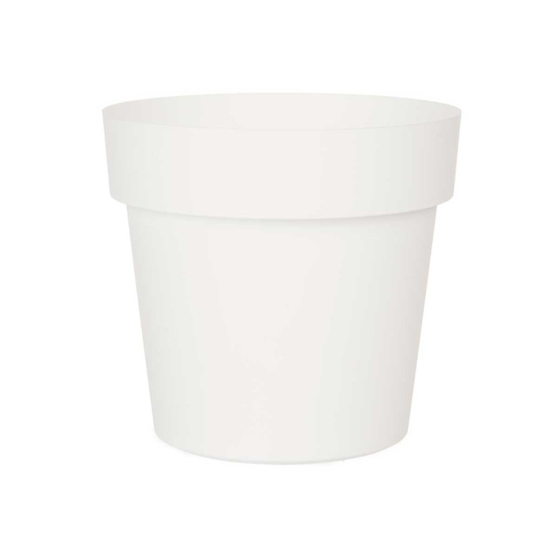 POT EN PLASTIQUE BLANC 20CM DIAM