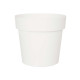 PLASTIC POT WHITE 20CM DIAM
