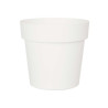VASO PLASTICA BIANCO 20CM DIAM