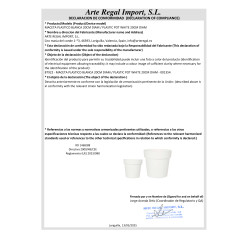 VASO PLASTICA BIANCO 20CM DIAM