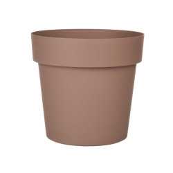 VASO PLASTICA MARRONE 20CM DIAM