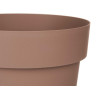 VASO PLASTICA MARRONE 20CM DIAM