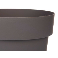 PLASTIC POT GREY 20CM DIAM