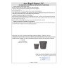 PLASTIC POT GREY 20CM DIAM