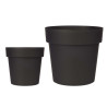 PLASTIC POT ANTHRACITE 20CM DIAM