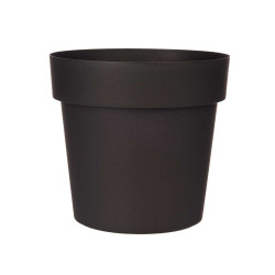 PLASTIC POT ANTHRACITE 20CM DIAM
