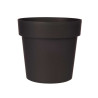 PLASTIC POT ANTHRACITE 20CM DIAM