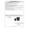 POT EN PLASTIQUE ANTHRACITE  20CM DIAM