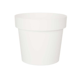 MACETA PLASTICO BLANCA 25CM DIAM