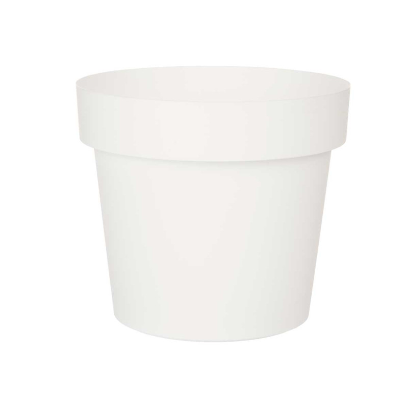 POT EN PLASTIQUE BLANC 25CM DIAM