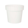 PLASTIC POT WHITE 25CM DIAM
