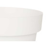 PLASTIC POT WHITE 25CM DIAM