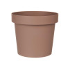 PLASTIC POT BROWN 25CM DIAM