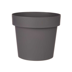 VASO PLASTICO CINZENTO 25 CM DIAM