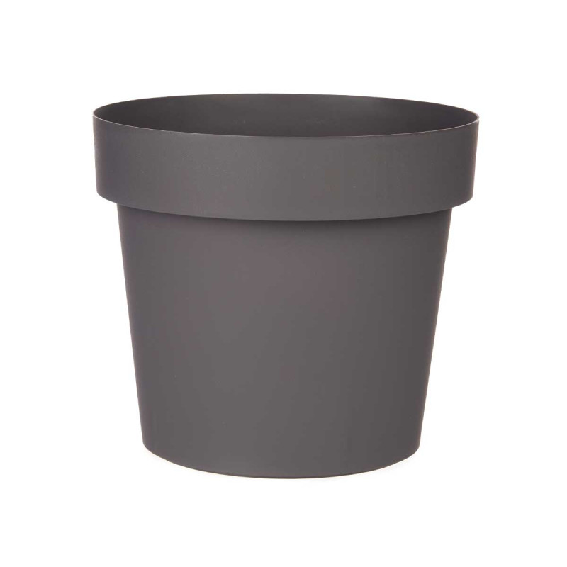VASO PLASTICO CINZENTO 25 CM DIAM