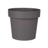 VASO PLASTICO CINZENTO 25 CM DIAM