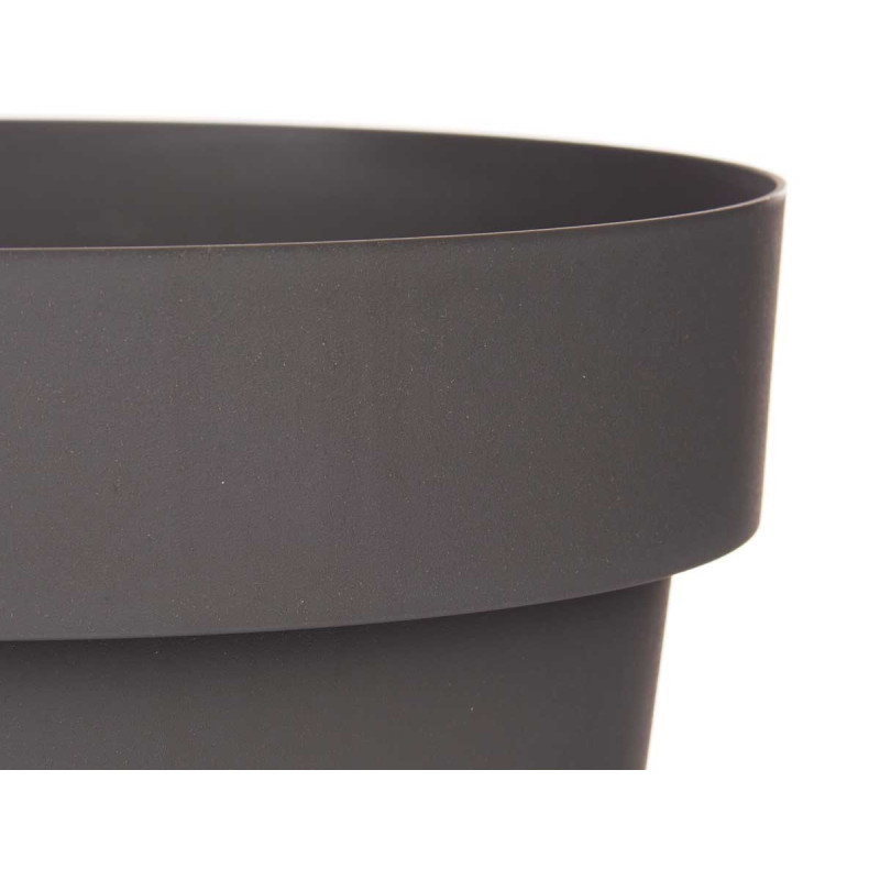 VASO PLASTICO CINZENTO 25 CM DIAM