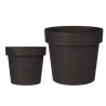 POT EN PLASTIQUE ANTHRACITE  25CM DIAM