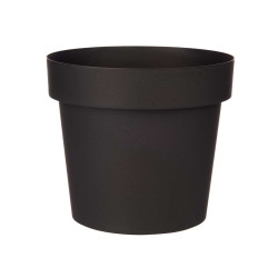 PLASTIC POT ANTHRACITE 25CM DIAM