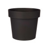 PLASTIC POT ANTHRACITE 25CM DIAM