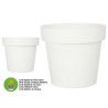 VASO PLASTICO BRANCO C RESERVA AGUA 30 CM 