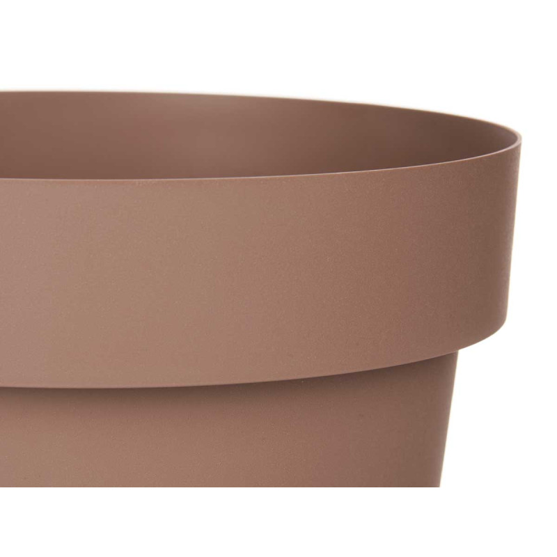 VASO PLASTICO CASTANHO C RESERVA AGUA 30 CM 