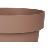 VASO PLASTICA MARRONE CON RISERVA D'ACQUA 30CM