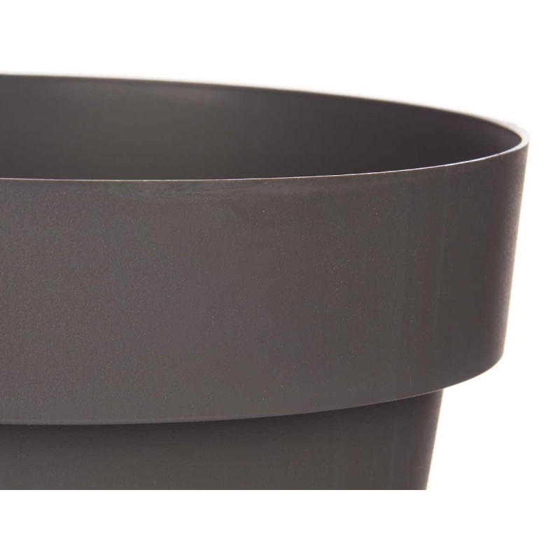 VASO PLASTICO CINZENTO C RESERVA AGUA 30 CM 