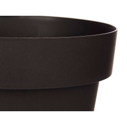 PLASTIC POT ANTHRACITE W WATER RESERVOIR 30CM DIAM