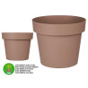 VASO PLASTICA MARRONE CON RISERVA D'ACQUA 35CM