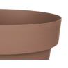 VASO PLASTICA MARRONE CON RISERVA D'ACQUA 35CM