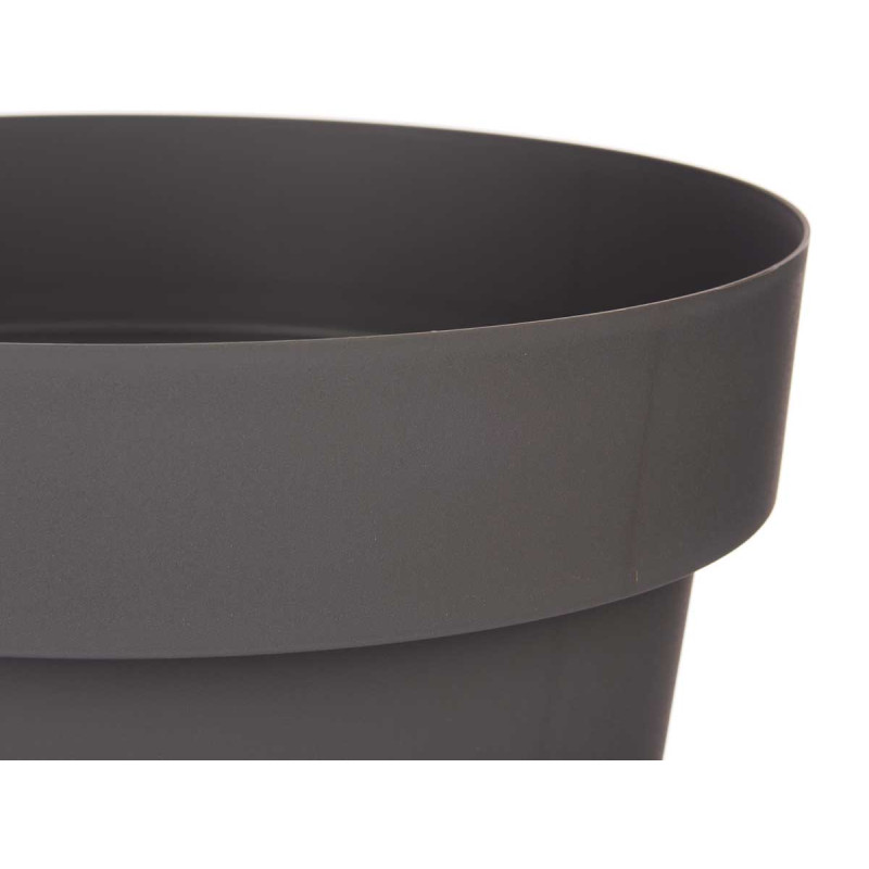 PLASTIC POT GREY WITH WATER RESERVOIR  35CM DIAM
