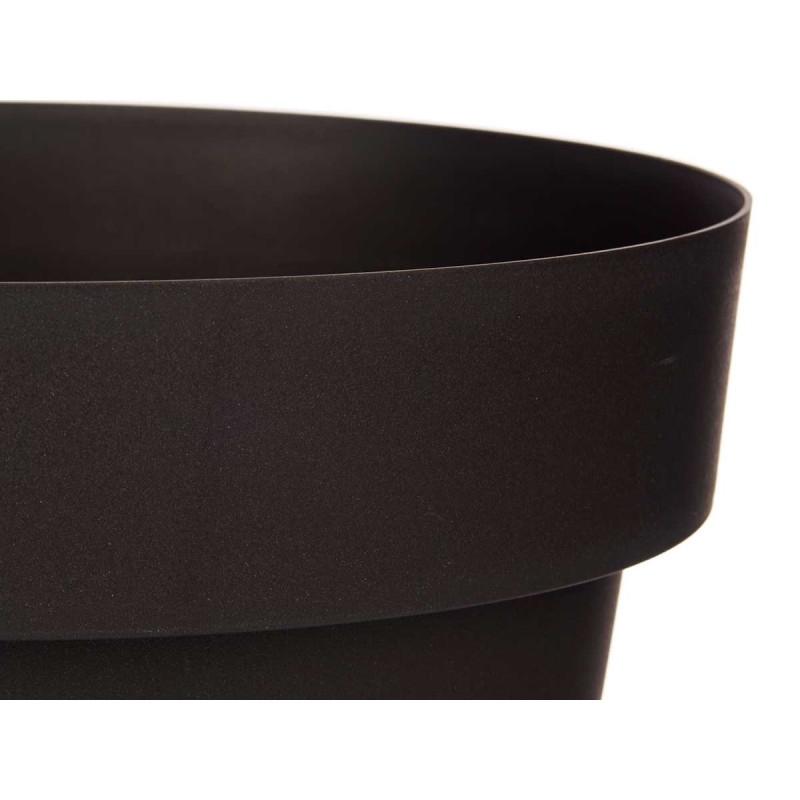 PLASTIC POT ANTHRACITE W WATER RESERVOIR 35CM DIAM