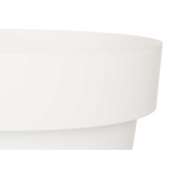 VASO PLASTICA BIANCO CON RISERVA D'ACQUA 40CM