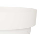 POT EN PLASTIQUE BLANC AVEC RÉSERVE D'EAU 40CM 