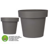 VASO PLASTICO CINZENTO C RESERVA AGUA 40 CM 