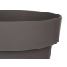 VASO PLASTICO CINZENTO C RESERVA AGUA 40 CM 