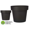 PLASTIC POT ANTHRACITE W WATER RESERVOIR 40CM DIAM