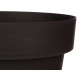 PLASTIC POT ANTHRACITE W WATER RESERVOIR 40CM DIAM