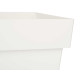 SQUARE POT WHITE WITH WATER RESERVOIR 30CM DIAM