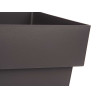 SQUARE POT GREY WITH WATER RESERVOIR  30CM DIAM