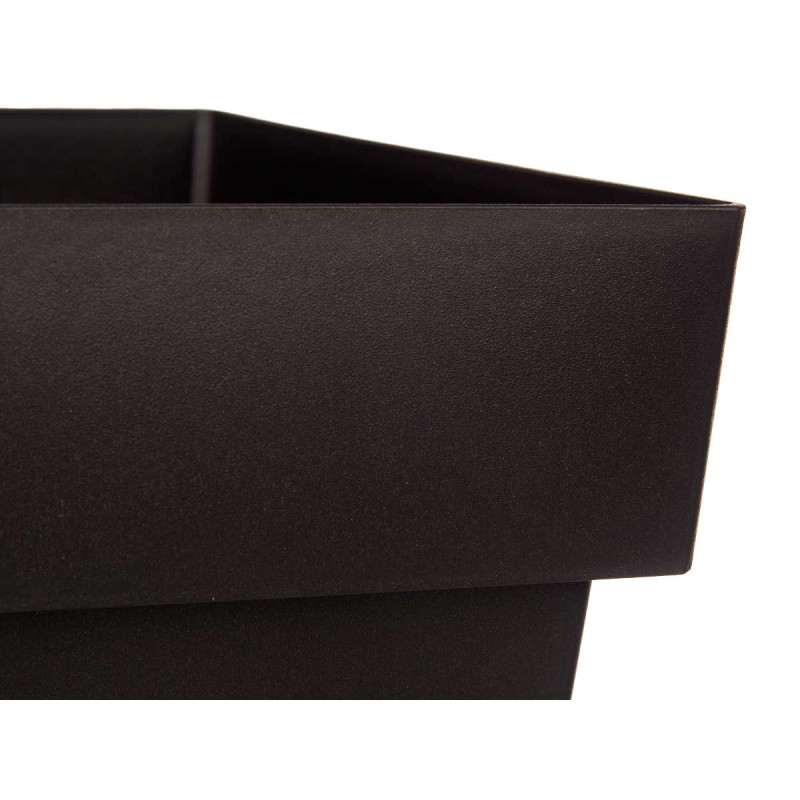 SQUARE POT ANTHRACITE W WATER RESERVOIR 30CM DIAM