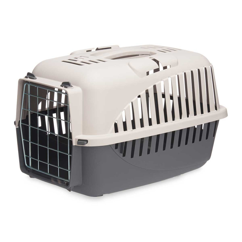 PET CARRIER ANTHRACITE METAL DOOR