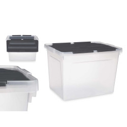 DOUBLE LID BOX FOLDING 48L ANTHRACITE